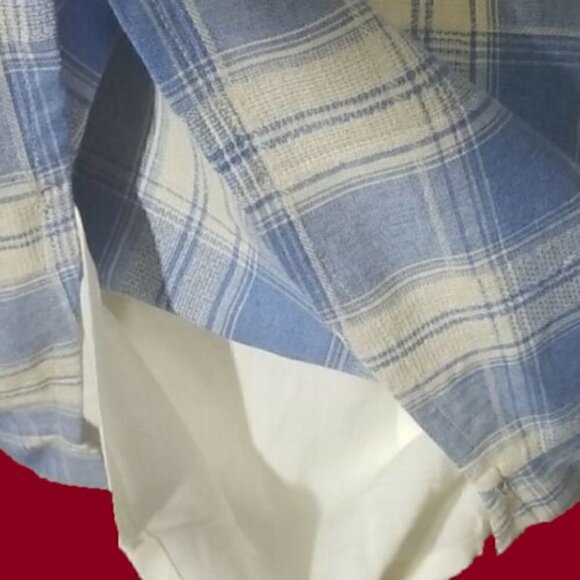 NWT Entro Blue & Ivory Plaid Dress - Size M - Picture 5 of 8